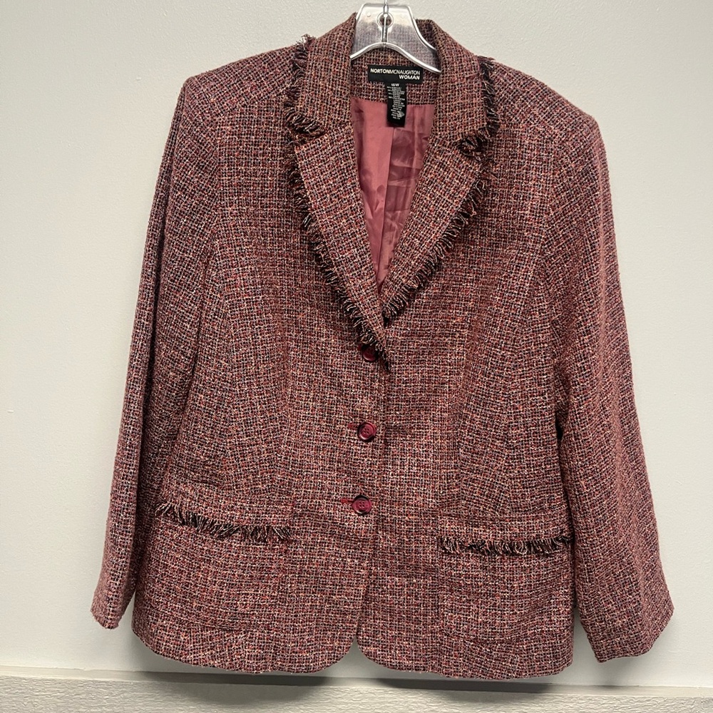 Norton McNaughton Tweed Blazer 16W